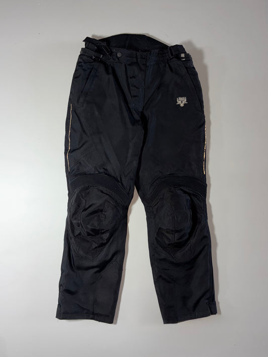 Bullet Proof Black Motorcycle Riding Pants – Padded Knees (W:34) (L:42)