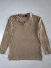 Polo by Ralph Lauren Long Sleeve Rugby Polo Khaki/Tan (M)