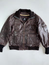 Vintage Dimitri’s Premium Utility Leather Jacket With removable Liner (XL)