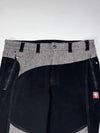 Vintage Black Yak Black Grey Wool Panel Hiking Pants (W:34) (L:39)