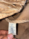 American Eagle Outfitters Tan Canvas Zip-Up Jacket with Quilted Lining Distressed (Xl/2Xl)