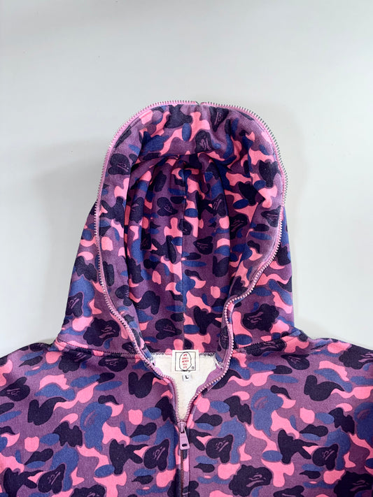 A Bathing Ape Full-Send Camo Zip Hoodie (M)
