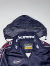 Hummel Vintage Taped Windbreaker Jacket (Detachable Cap) – Navy Blue(L/XL)