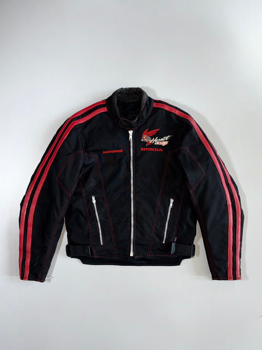 Motomod x Honda Hornet Cup Racing Moto Jacket (Leather Stripes) (M)
