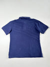 Vintage BF1 Racing Team Navy Blue Striped Polo Shirt (L)