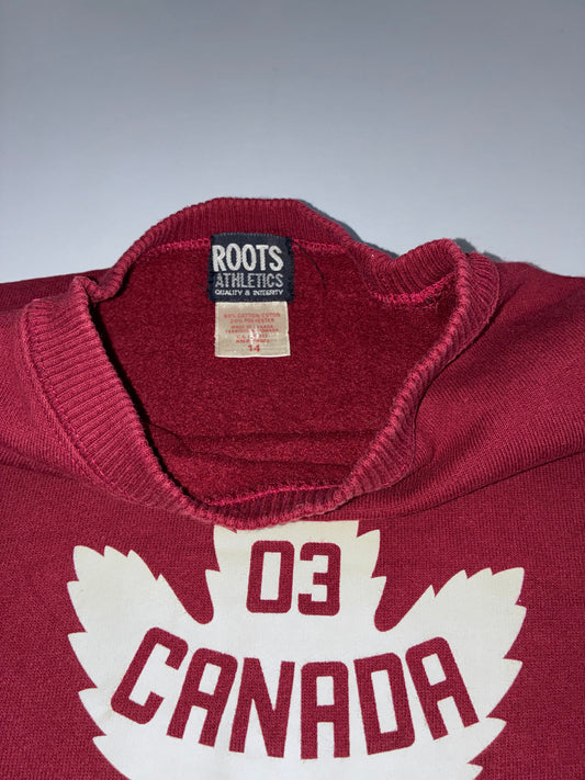 Roots Athletics | Crewneck Sweatshirt “03 Canada” | Maroon (XS/S)