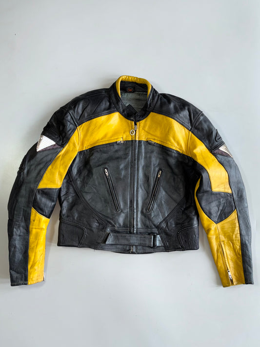 Vintage Hein Gericks Riding Gare Pure Leather Racing Jacket (Paded)(M)