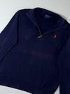 Polo Ralph Lauren Quarter-Zip Sweater – Navy, Pima Cotton (L)