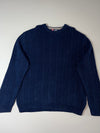 Chaps Ralph Lauren Navy Ribbed Cable Knit Sweater (2XL/3XL)