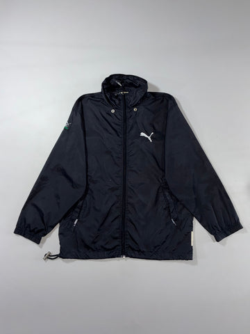 Vintage 90s Puma Original Black Windbreaker Jacket (M)