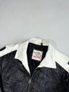 Vintage 90s Michael Hoban Wheremi USA Leather Jacket – Red, White & Black Panels (XL)