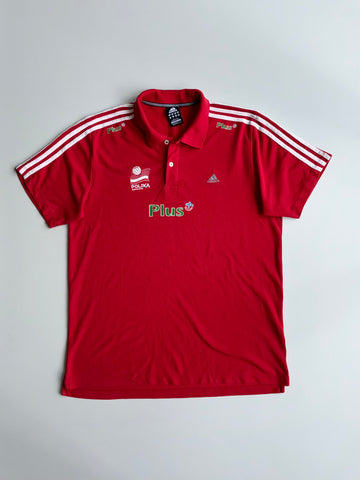Adidas Poland Volleyball “Polska Siatkówka” Team Polo Shirt – Red (2XL)