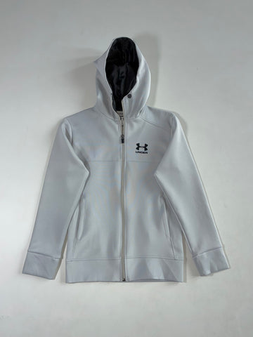 Under Armour Kids White Full-Zip Hoodie Women’s (XS)
