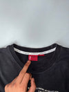 Levi’s Jeans Graphic Black Long Sleeve T-Shirt | Vintage Levi Strauss Tee (M)
