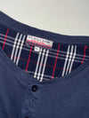 U.S. Polo Assn. Plaid-Trim Henley T-Shirt – Navy (2XL)
