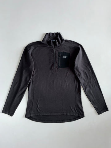 Arc’teryx Black Quarter-Zip Fleece Pullover (L)