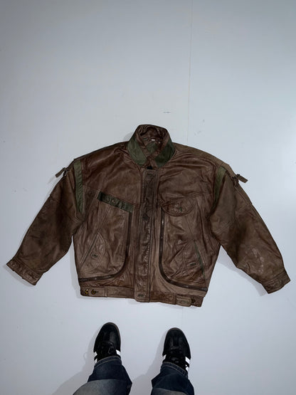 ZSuper Rare designer Original Leather Jacket (XL/2XL)