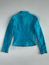 Le Chateau Teal Suede Moto Jacket Women’s (XXS)