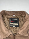 Body Equip Brown Leather Flight Bomber Jacket (M)