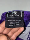 New York NY 3D Embroidered Purple Grey Snapback (Adjustable)