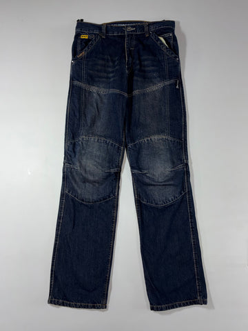 Workers  Panelled Riding Denim Jeans knee Paded (W:33) (L:45)