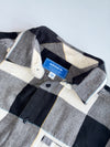 Adidas Originals Buffalo Check Flannel Shirt – Grey/Black/Cream ( S)