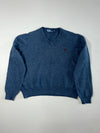 Polo Ralph Lauren V-Neck Sweater with Red Pony-(L)