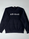 Adidas Spellout Crewneck Sweatshirt Black, (M)