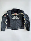 STT Spirit Tourist Trophy Famous Spirit Specialist Motorcycle Jacket Union Jack Checkered Flag (Paded) (XL)