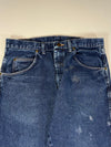 Vintage Wrangler Dark Wash Straight Leg Jeans (W:33) (L:41)