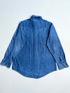 Vintage Lee Blue Denim Pearl Snap Western Shirt (XL)