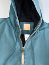 Vintage Carhartt Inspired Hard Cotton Canvas WIP Hooded Jacket (2XL)