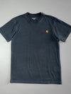 Carhartt WIP American Script Tee – Charcoal Embroidered Logo (M)