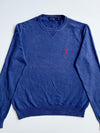 Polo Ralph Lauren Cotton Crewneck Sweater – Royal Blue (M/L)