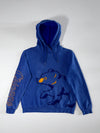 MLB Chicago Cubs Embroidered Bear Logo Blue Hoodie (S)