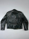 Braided Premium Leather Biker Jacket (M)