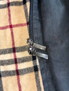 Burberry London Trench/Car Coat – Black with Nova Check Lining (XL)