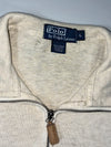 Polo Ralph Lauren Quarter-Zip Pony Sweatshirt – Oatmeal Beige (XL)