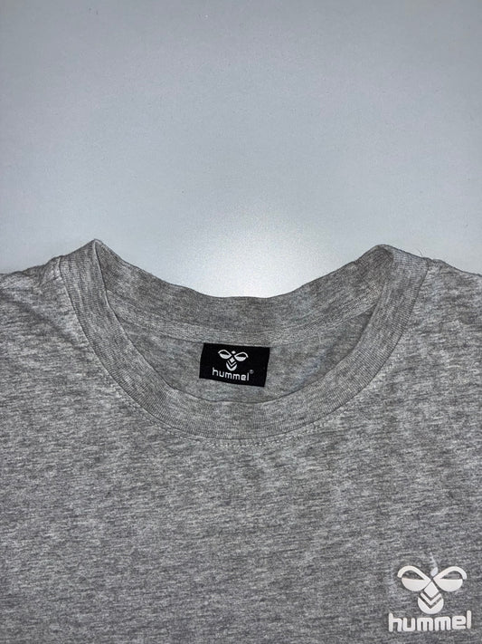 Hummel Grey Logo T-Shirt (L)