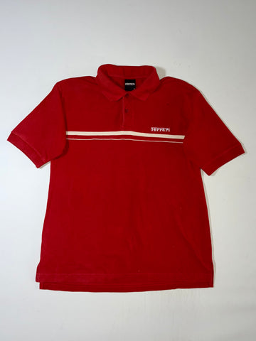 Ferrari Chest Stripe Logo Polo – Red (M)