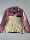 Patagonia Synchilla Snap-T Fleece, Pink/Cream (M/L)