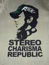 Stereo Charisma Republic | Graphic Long Sleeve Tee | Washed Olive (S/M)