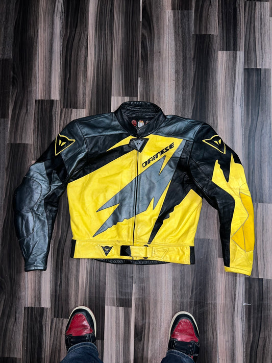 ZDAINSE Original Leather Biker Jacket (RARE) with padding (S)