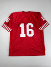 Mitchell & Ness | 49ers Throwback Red Jersey #16 | (2XL/3XL)