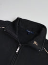 Burberry London | Half-Zip Pique Sweatshirt Black (M)