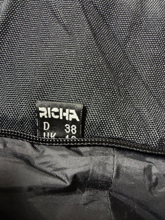Richa Black Textile & Leather Motorcycle Riding Pants Knee padded (W:28) (L:39)