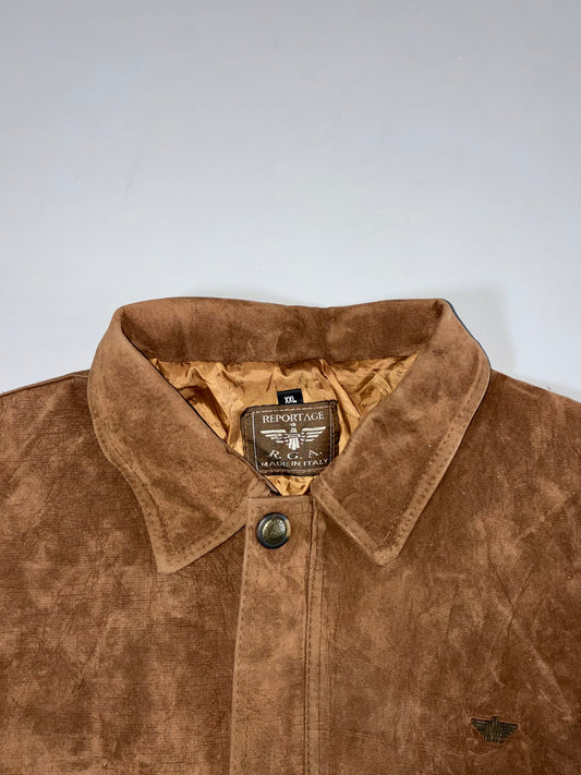 Reportage Premium Original Suede Genuine Leather Jacket (2Xl)