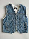 Vintage Levi’s Authentic Sherpa-Lined Denim Vest RARE (M/L)