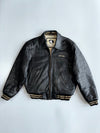 Daven Sportswear Pure Leather Bomber Jacket (L/XL)