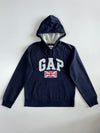 Gap Navy Union Jack Arch Logo Hoodie (M)